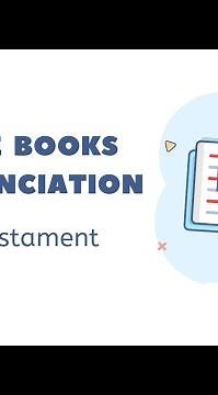 How to pronounce the books of the Bible (Old Testament)?