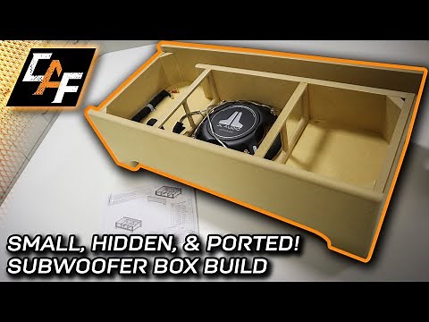 BIG BASS small space! - Downfiring PORTED Subwoofer Box!