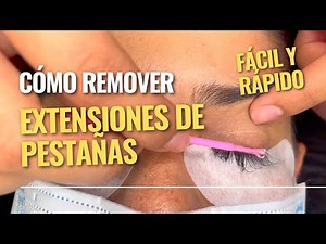 Cómo remover unas extensiones de pestañas