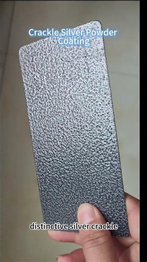 Crackle Silver Powder Coating | Create Unique Metallic Texture Effects#powdercoating