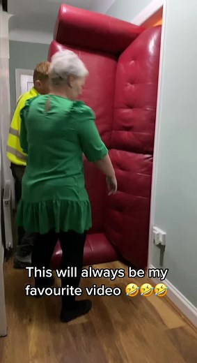 Playful Interaction with a Giant Red Cushioned Object