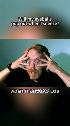 Will my eyes pop out of their sockets when I sneeze? #mythbusters #physics #science