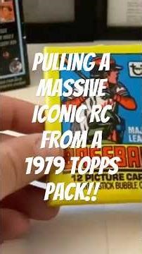 UNREAL 1979 TOPPS BASEBALL PACK OPENING! #topps #1979toppsbaseball #baseballcards