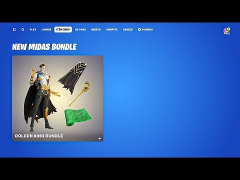 Fortnite New Midas Bundle Showcase