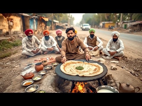 DESI PUNJABI PARATHA STREET FOOD PAKISTAN | AMAZING PAKISTANI CULTURE VIBES | PAKISTAN FOOD VLOGS