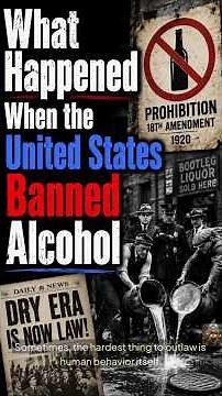 What Happened When America Banned Alcohol? 🍺🚫#shorts