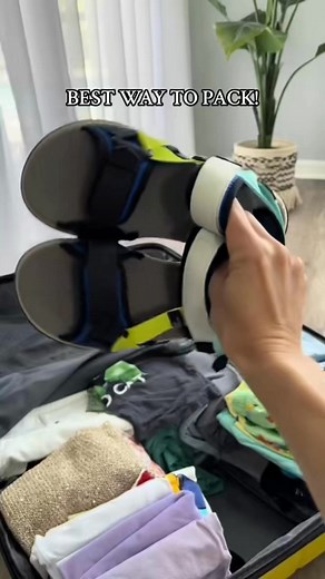 3.8K views · 15 reactions | Pack Shoes Like This for Your Next Vacation ✈️#TravelHacks #MomHacks #PackingTips | Ollie Hacks | Facebook