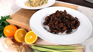 James Martin's chilli beef and egg-fried rice