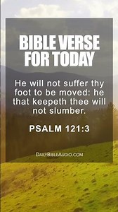 PSALM 121:3 | Uplifting Bible Verse For Today