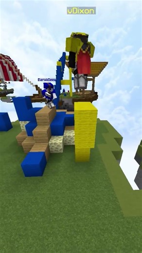 Spectator Pov, clutching a 1v3 | BlocksMC #shorts #minecraft #bedwars #blocksmc