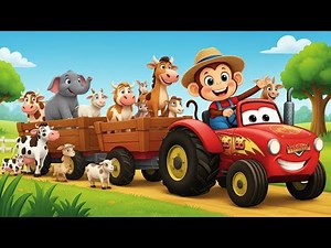 Monkey Funny | Cute Monkey pogo Lifts a Heavy Tractor Wheel Like a Hero! | funny Monkey Cartoon