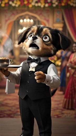 A poor dog helped a grandmother