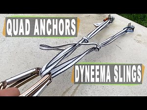 Climbing Quad Anchor break test with 240cm Black diamond dyneema sling