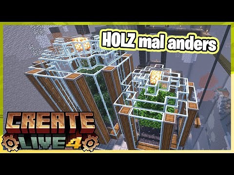 Building an [un]efficient tree farm | Minecraft Create Live 4 | 10 | #createlive4