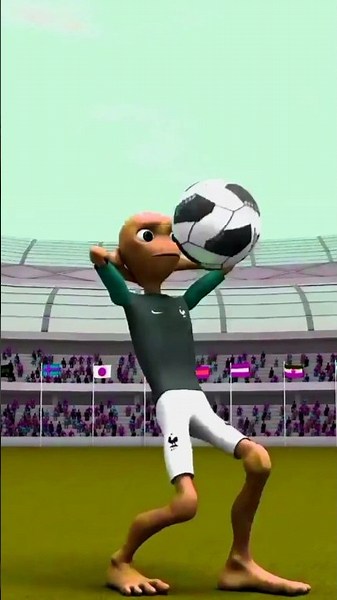 👽Alien Dance Vs Green alien Ami tuku sita cartoon #Aliendance Football dance