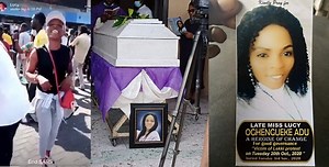 #EndSARS Female protester who died in an accident few hours after posting a video dancing at Lekki Toll gate, laid to rest in Delta state (Photos) - YabaLeftOnline