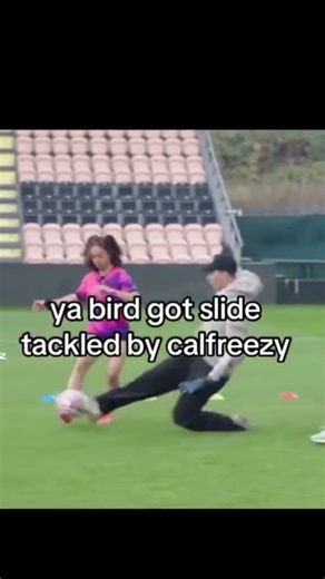 Calfreezy SLIDE TACKLES a Girl… She Wasn’t Ready 💀