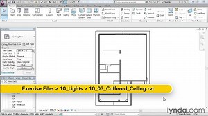 10 03. Creating a coffered ceiling - House in Revit Architecture