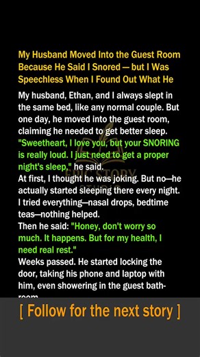 My husband moved into the guest room because I said "no"—but I WAS speechless when I found out what he did!#Surprise #SleepoverVibes | Chloe Stories | Facebook