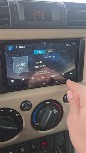 #toyota #fjcruiser install back up #camera #androidauto #retrofit #radio #kenwood #dmx8710s