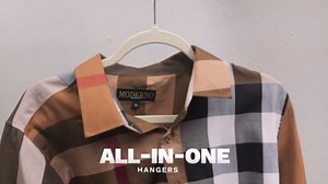 Rubber Coated Plastic Hangers 30 Pack Clothes Hangers, 17.5 Inches Dorm Hangers for Coats, Pants, Dresses, Shirts, Beige- Mom’s Choice Awards Winner