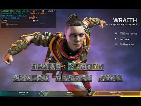 Apex Legends - RTX 5070 Laptop + Ryzen 9 HX 370 | 1600P | VERY HIGH Settings