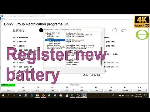 How to register a new battery on your BMW with INPA