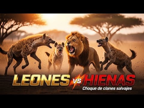 Lions vs. Hyenas: The Wildest Clash on the African Savannah