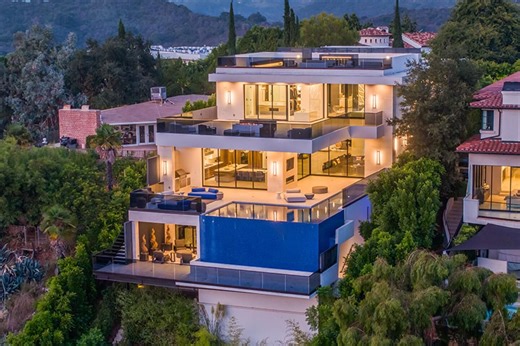 位于洛杉矶Bel Air的一座开放式现代半山别墅|1475 Bel Air Rd, Los Angeles, CA