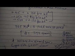 Design of rectangular combined footing part - IIII