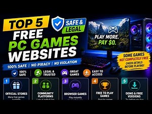 Top 5 best websites to download pc games | Safe and legal websites to download pc games