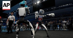 Robots compete in boxing, running, soccer at China's World Humanoid Robot Games