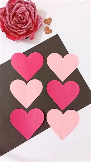 Diy Waterfall Heart Card ❤️🩷#diy #art #viralshorts #relatable #papercraft #asthetic