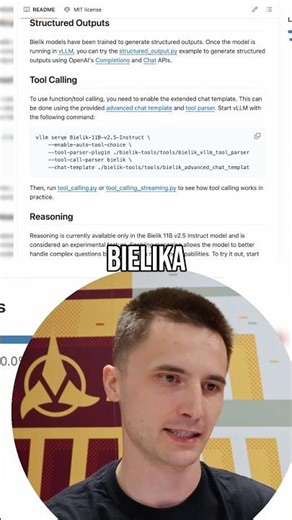 Konfiguracja Bielika z vLLM + function calling