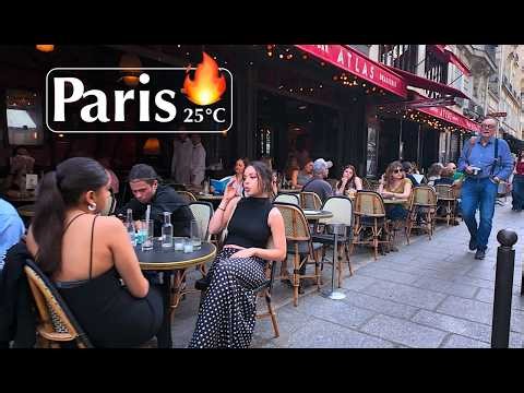 Paris Walk 4K HDR | Warm Spring Day (25°C) - April 9, 2026