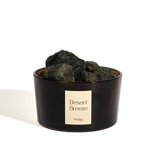 Kimbie Home Desert Volcanic Rock Diffuser with 30ml Frgrance & Petrified wood Nuggets