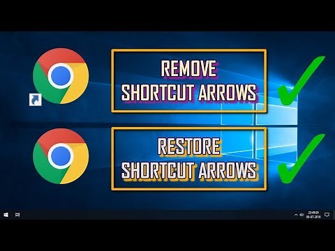 HOW TO REMOVE & RESTORE SHORTCUT ICON ARROWS USING STRING VALUE | WINDOWS 10 TIPS
