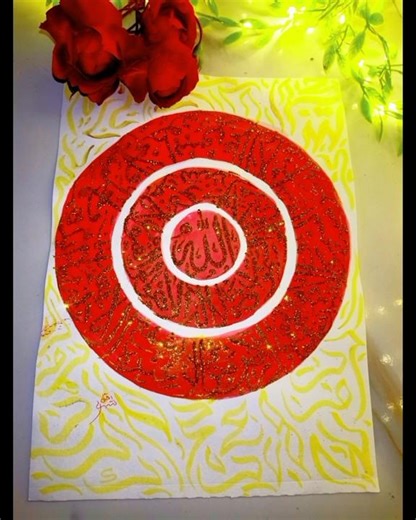 Easy Ayatul Kursi Arabic Calligraphy painting ✨#shortfeed #islamicart #ayatulkursi #painting #art