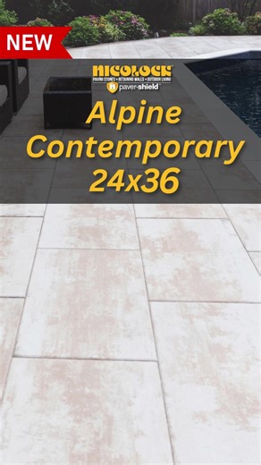 Introducing our new Alpine Contemporary 24x36 pavers—designed to make a statement. These oversized pavers offer a smooth, modern look while delivering unmatched durability and strength. Whether for patios, walkways, or other outdoor spaces, they’re the perfect choice to elevate your design. Ready to build something extraordinary? Learn more at https://hubs.la/Q038GQTh0. - #NicolockPavingStones #NicolockPavers #NewProducts | Nicolock Paving Stones with Paver-Shield