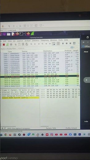 Capturing Network Using WireShark #kalilinux #cybersecurity #ethicalhacking