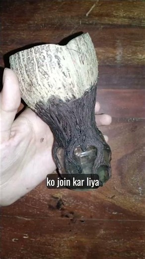 Best Out of Waste: DIY Tree Trunk Planter 🪵✨ #diy #craft