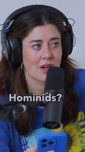 What’s a hominid? 😂🤯 Episode 41 out now! #podcast #seriousbuttfunny #hominid | Manon Mathews