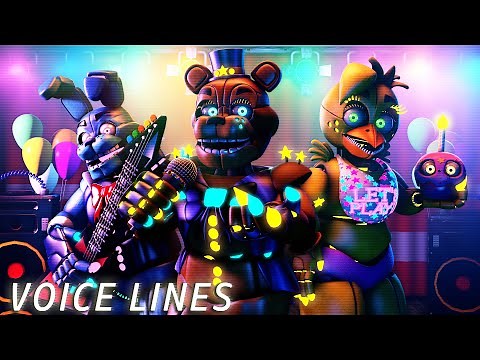 Five Nights At Freddy's Advanced Animatronics Voice lines Animated