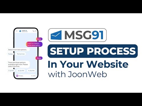 How to Setup MSG91 in Your Website using JoonWeb | WhatsApp Automation & API Integration | Englsih