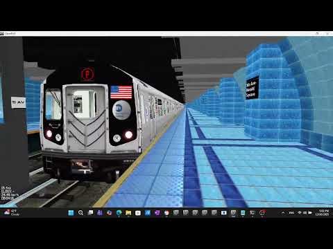 Openbve Gameplay Simulator NYCT R153A Version 4.0 P Train to LaGuardia Airport Delta Terminal
