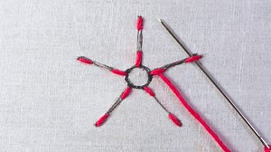 hand embroidery amazing flower🌺design easy tutorial Video link: https://youtu.be/NzrBEHAVVV0 | SR Embroidery