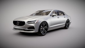 Volvo S90 Recharge (Free) - Download Free 3D model by lazercar