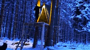 70K views · 717 reactions | Build a two story log cabin to provide shelter during a historic snowstorm living alone in the forest.#survival #adventure #wilderness #camping #bushcraftcamping​ #logcabin #cabin | Hukida y Javier | Facebook
