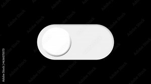 round button slide switch on and off on mobile iphone and leptop screen sound button on and off background greenscreen and blackscreen