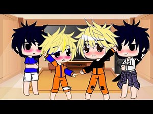 Time 7 do passado e futuro reagindo a tik toks ||sasunaru||gacha club